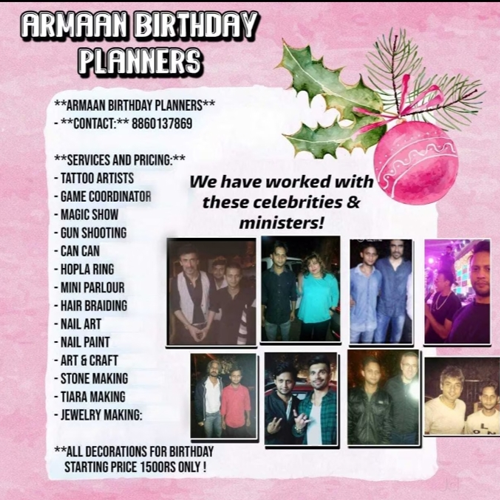 Welcome To Armaan Birthday Planners